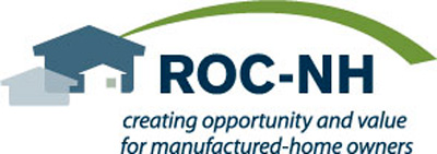 ROH-NH logo with tagline saying creating opportunity and value for manufactured-home owners